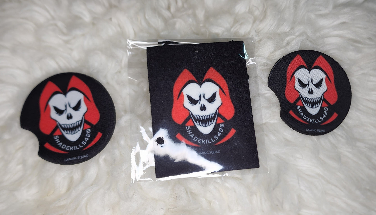 Car Air Freshener and Coaster Set