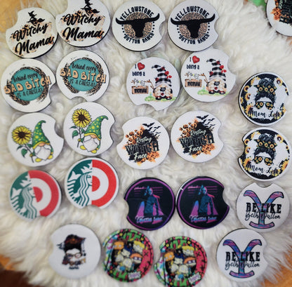 Car Air Freshener and Coaster Set