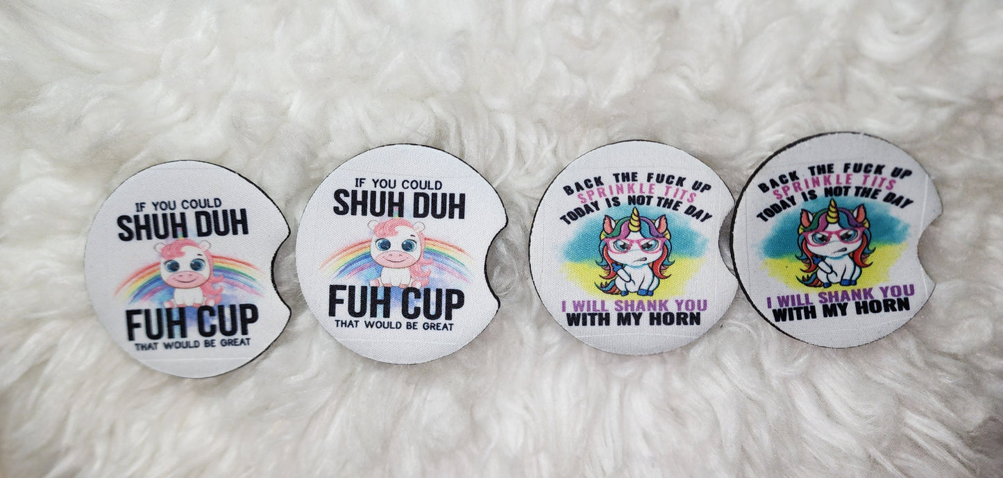Car Air Freshener and Coaster Set