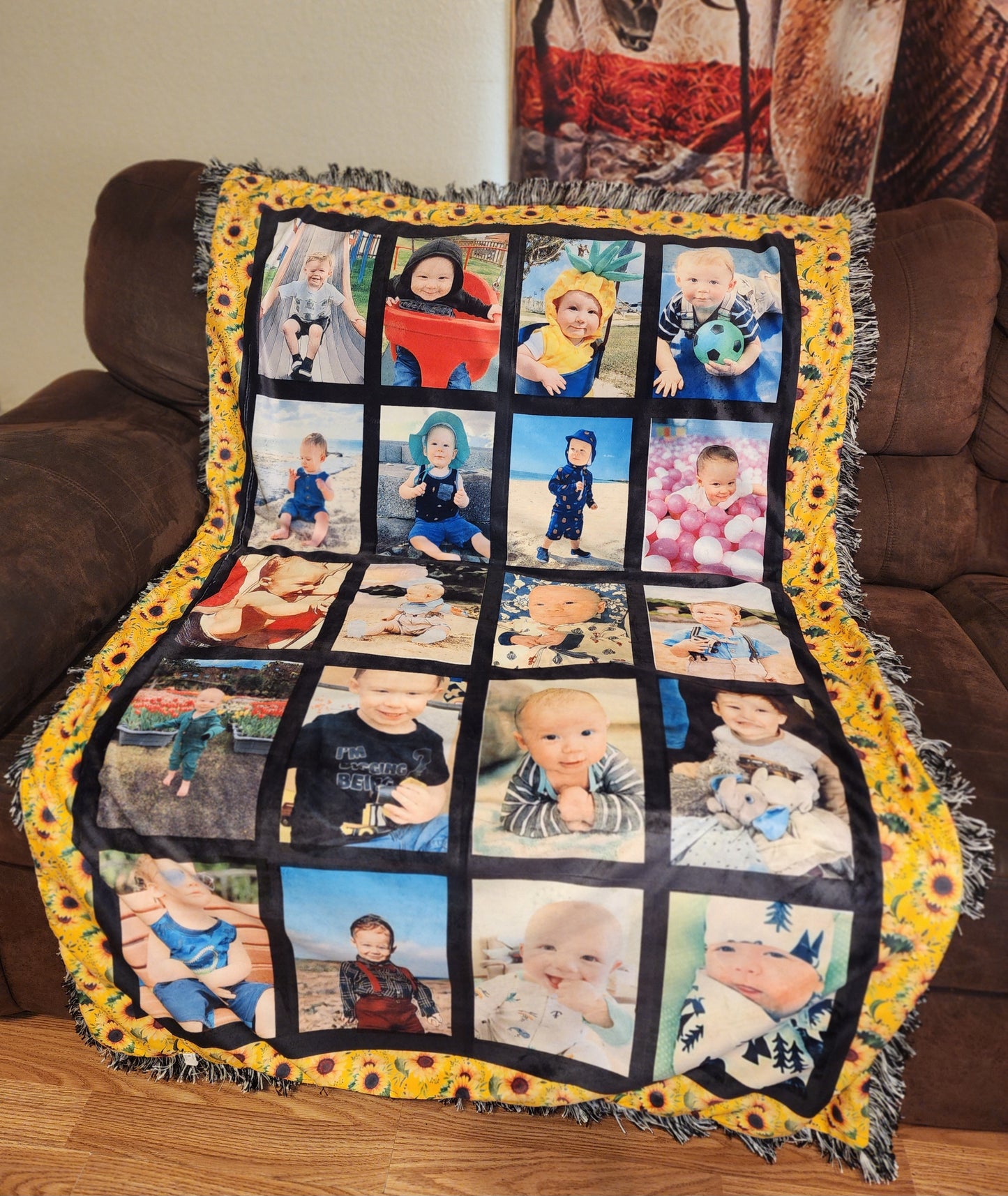 20 panel photo blanket