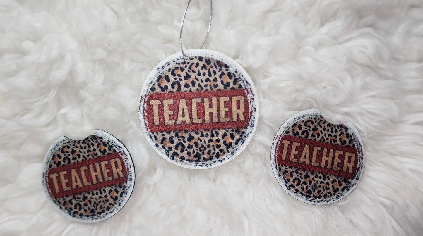 Car Air Freshener and Coaster Set