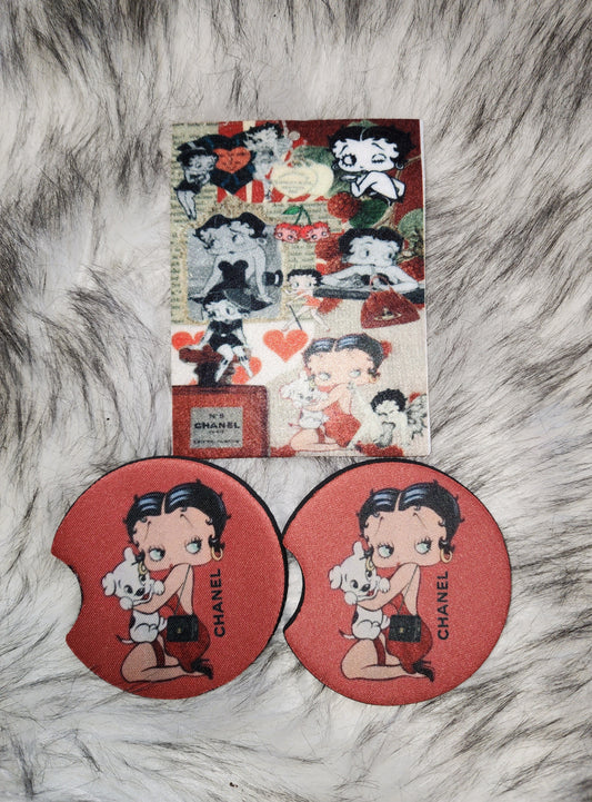 Car Air Freshener and Coaster Set