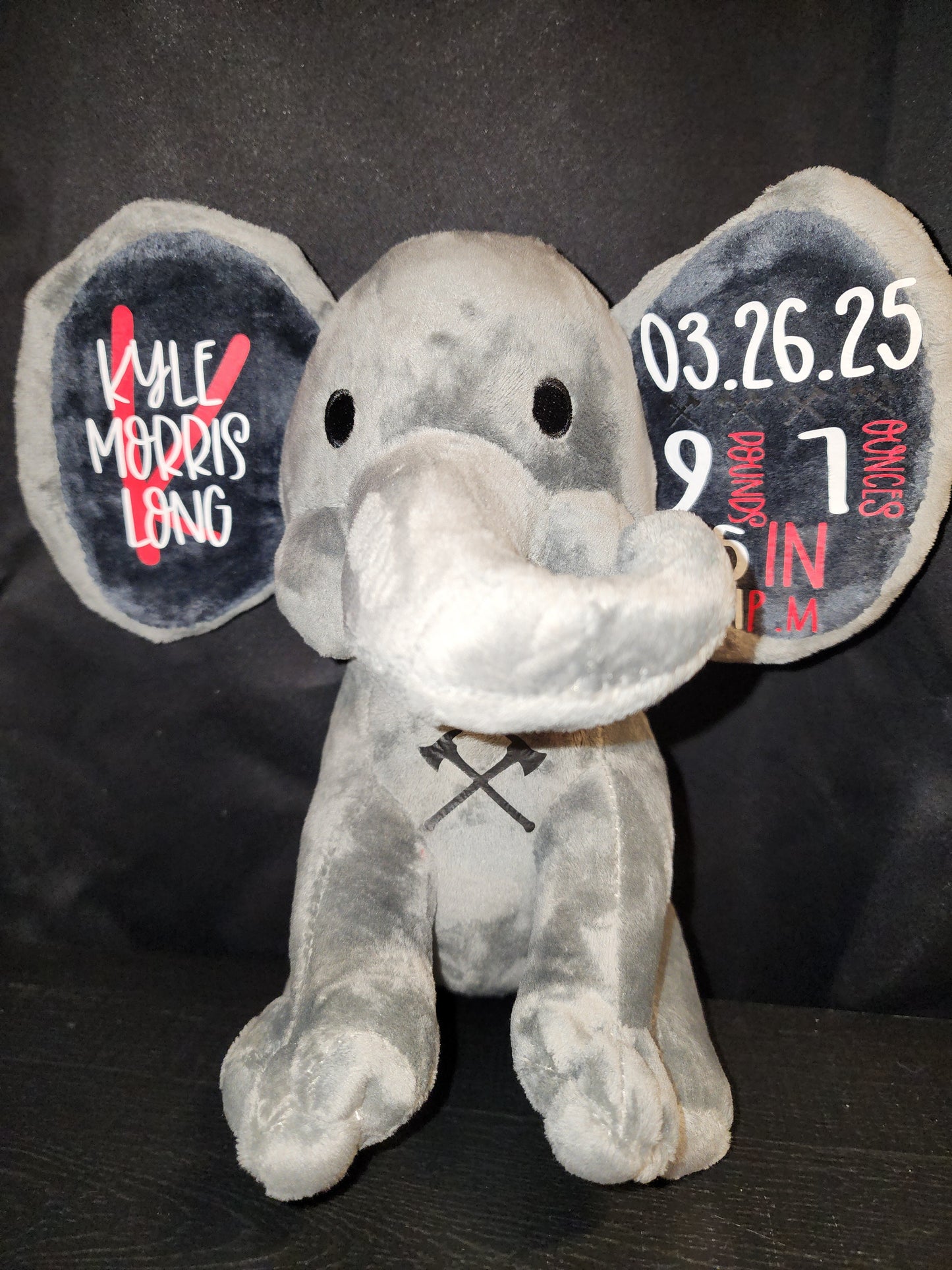 Personalized Birth Announcement Plush