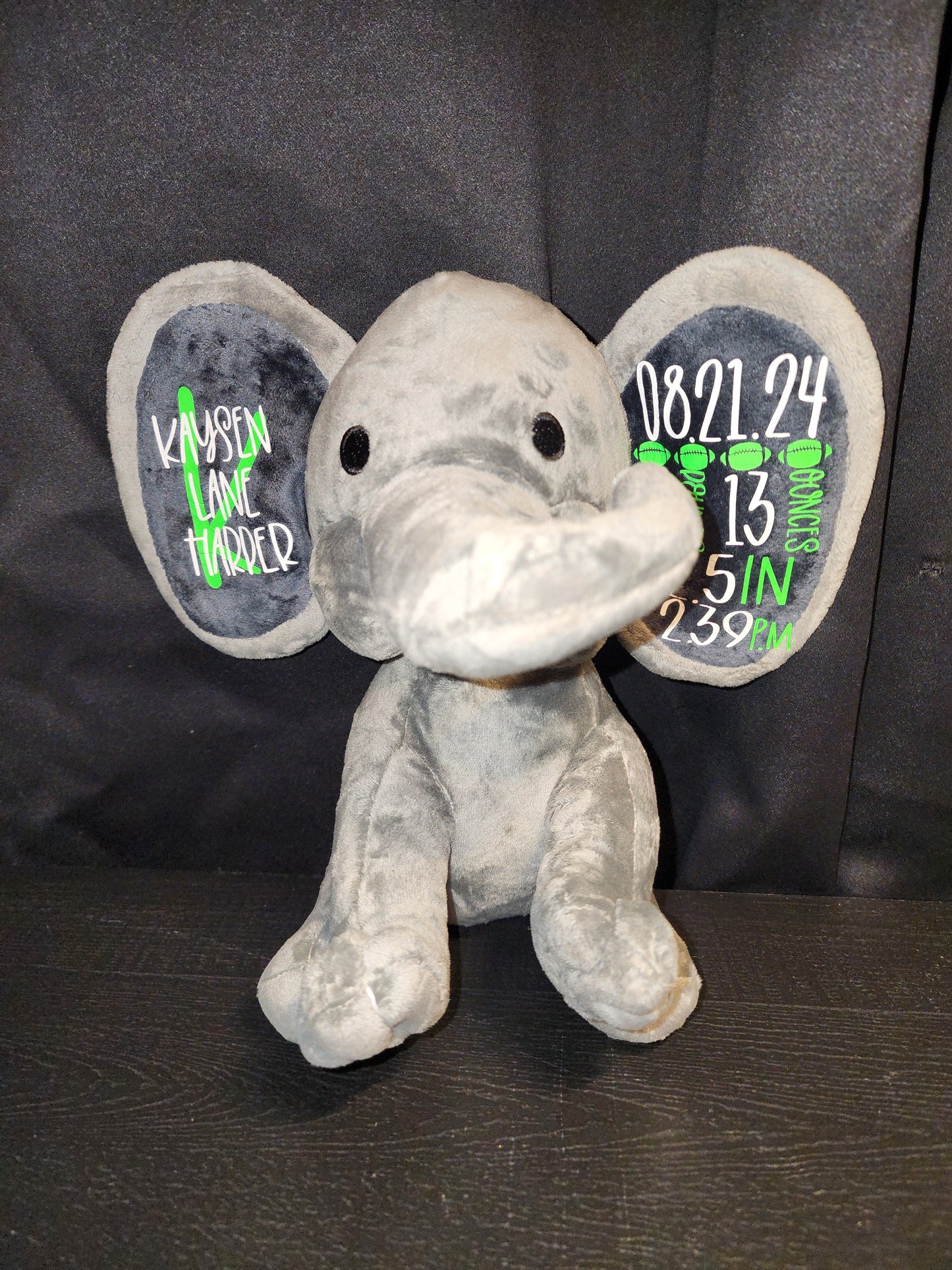 Personalized Birth Announcement Plush