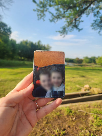 Photo Card holder for phone