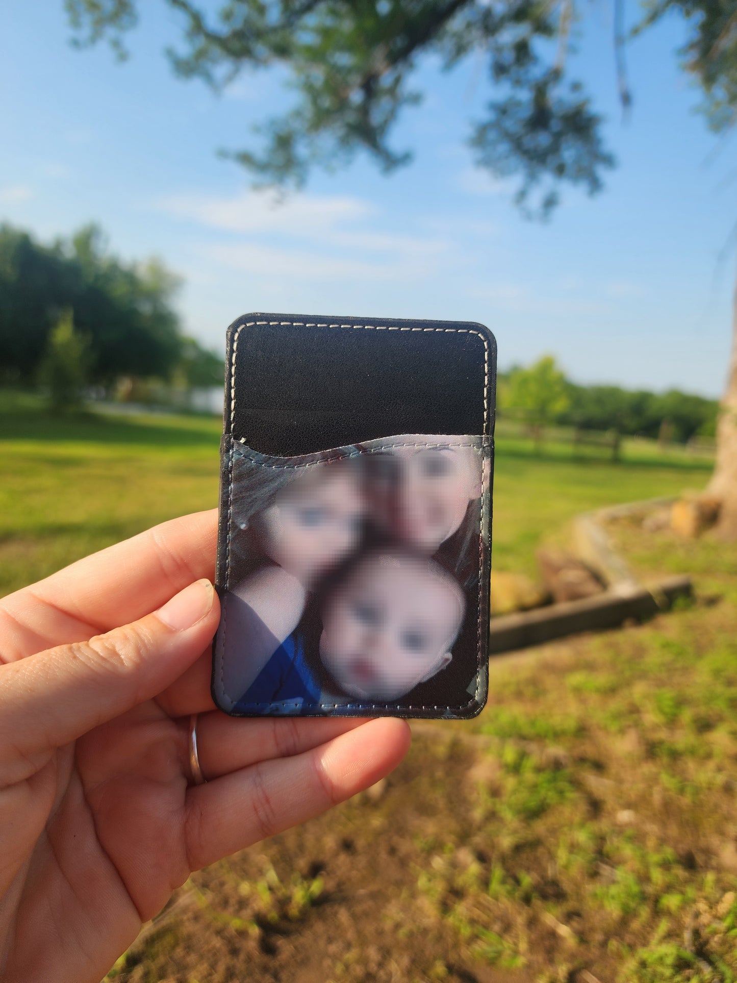 Photo Card holder for phone