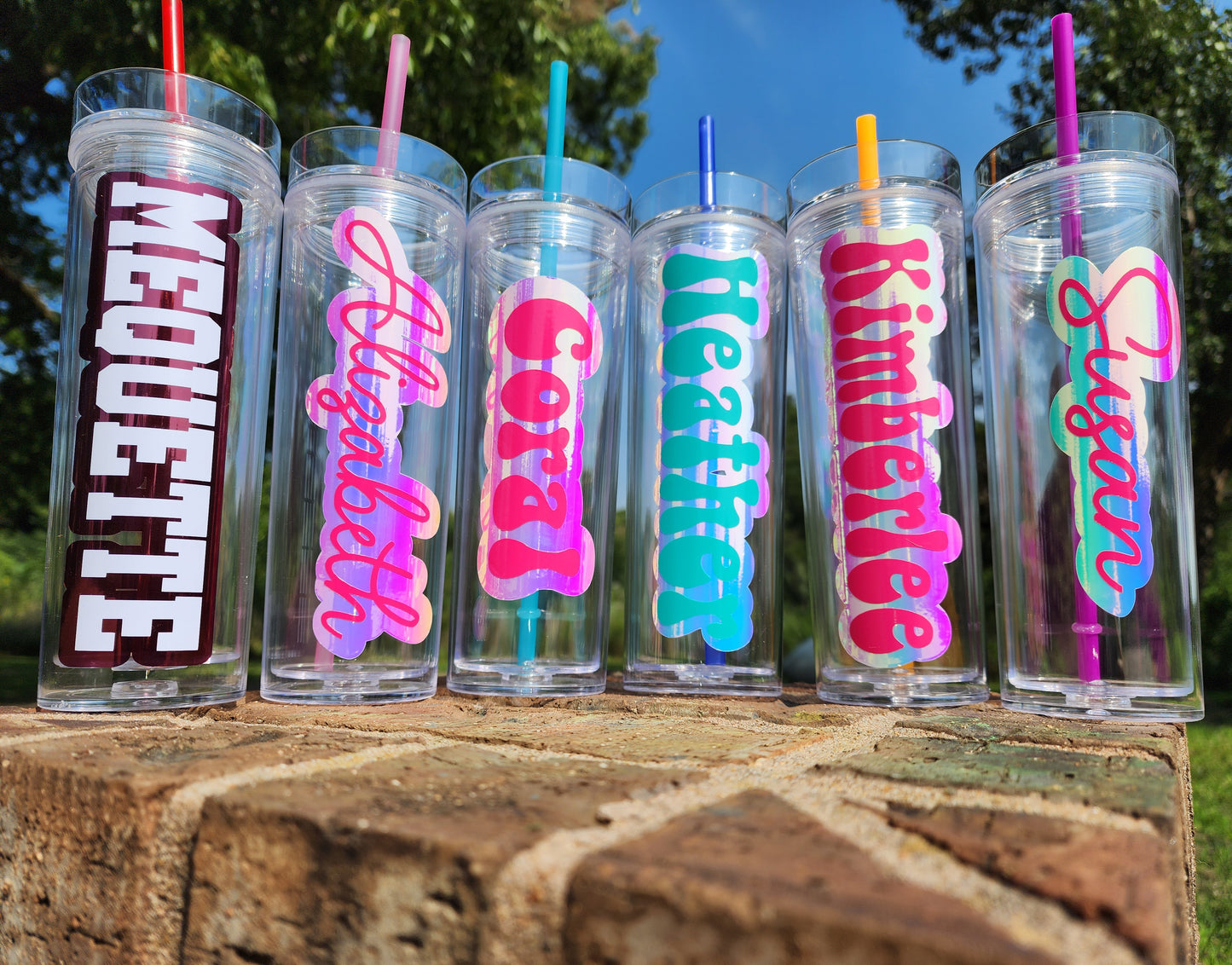16 oz Clear Skinny Tumbler