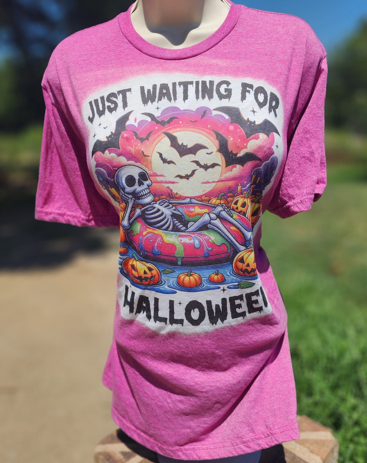Sm-XL Bleached Halloween T shirt