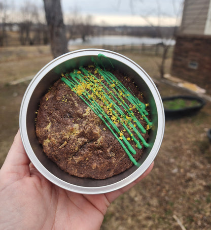 Dubai Pistachio Stuffed Double Chocolate Chip Cookies
