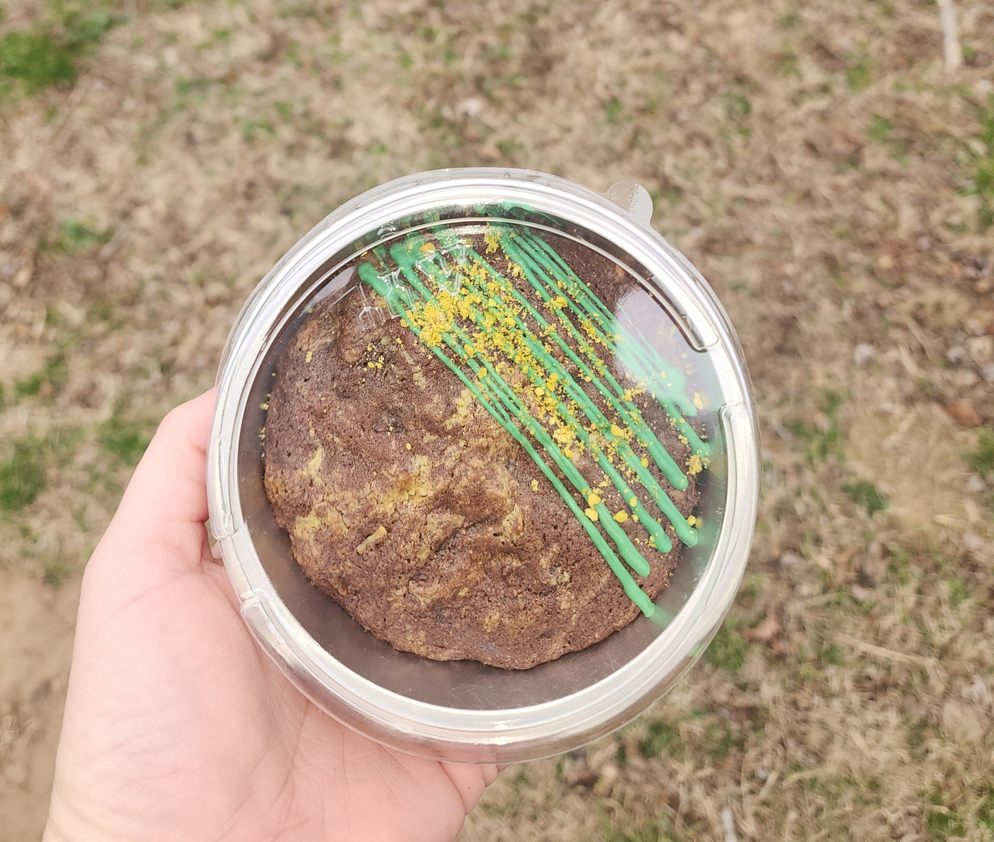 Dubai Pistachio Stuffed Double Chocolate Chip Cookies