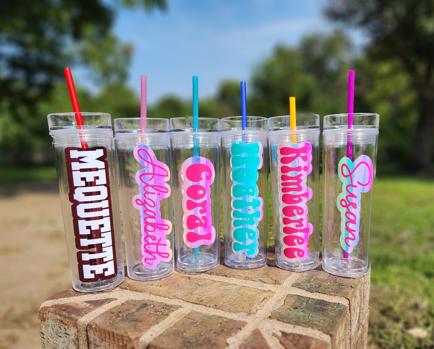 16 oz Clear Skinny Tumbler